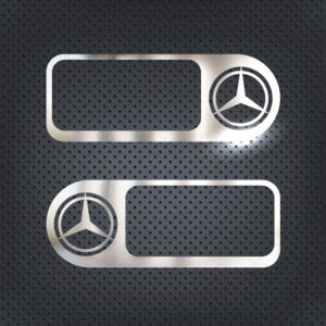 FAX114 MERCEDES-BENZ FOR DOOR HANDLE FRAME CHROME AXOR