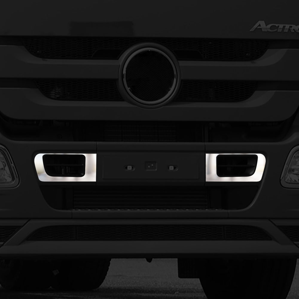 FME115 MERCEDES-BENZ FOR SIDE OF PLATE 2 PCS CHROME ACTROS MP2/MP3