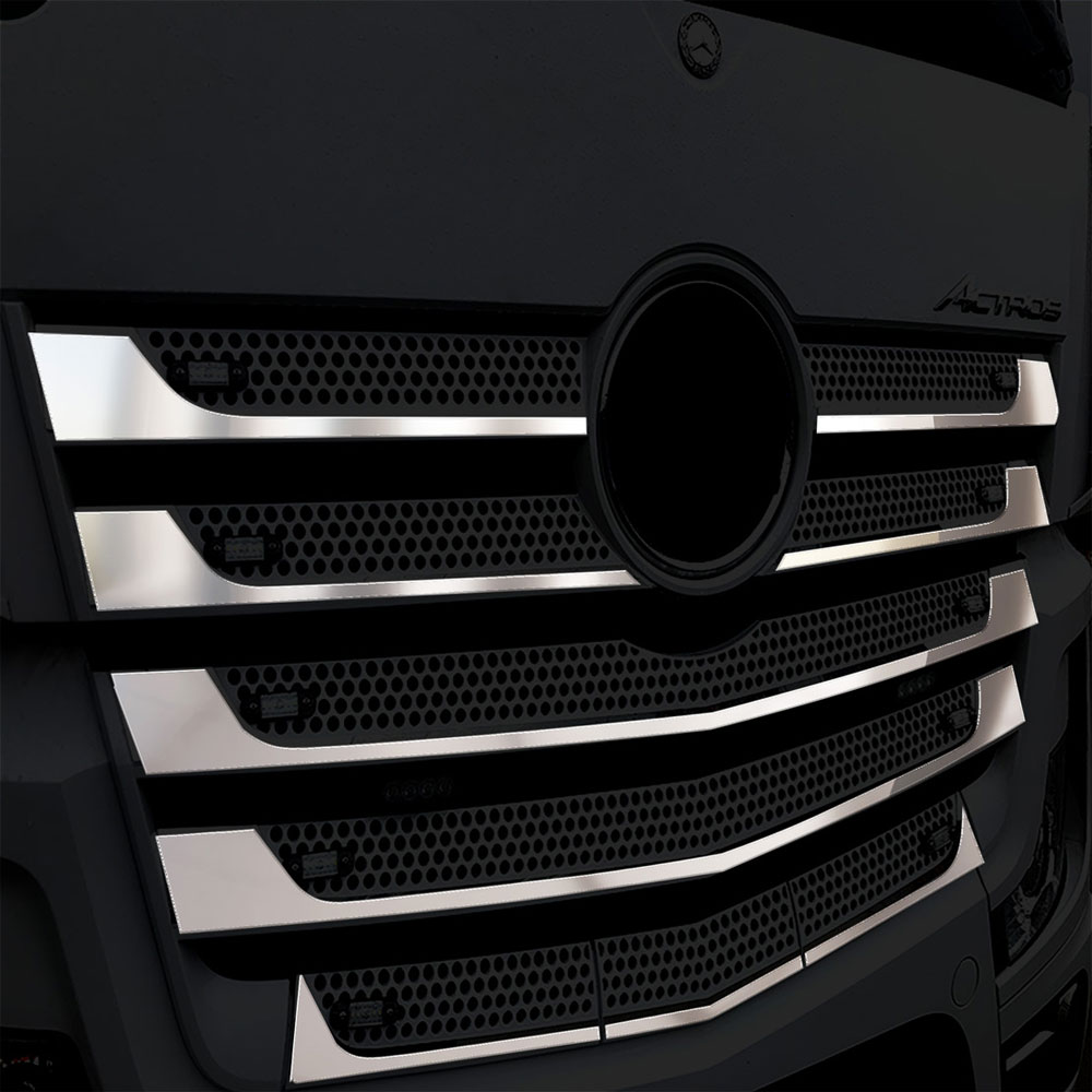 FME154 MERCEDES-BENZ FOR WIDE GRILL CHROME ACTROS MP4/MP5