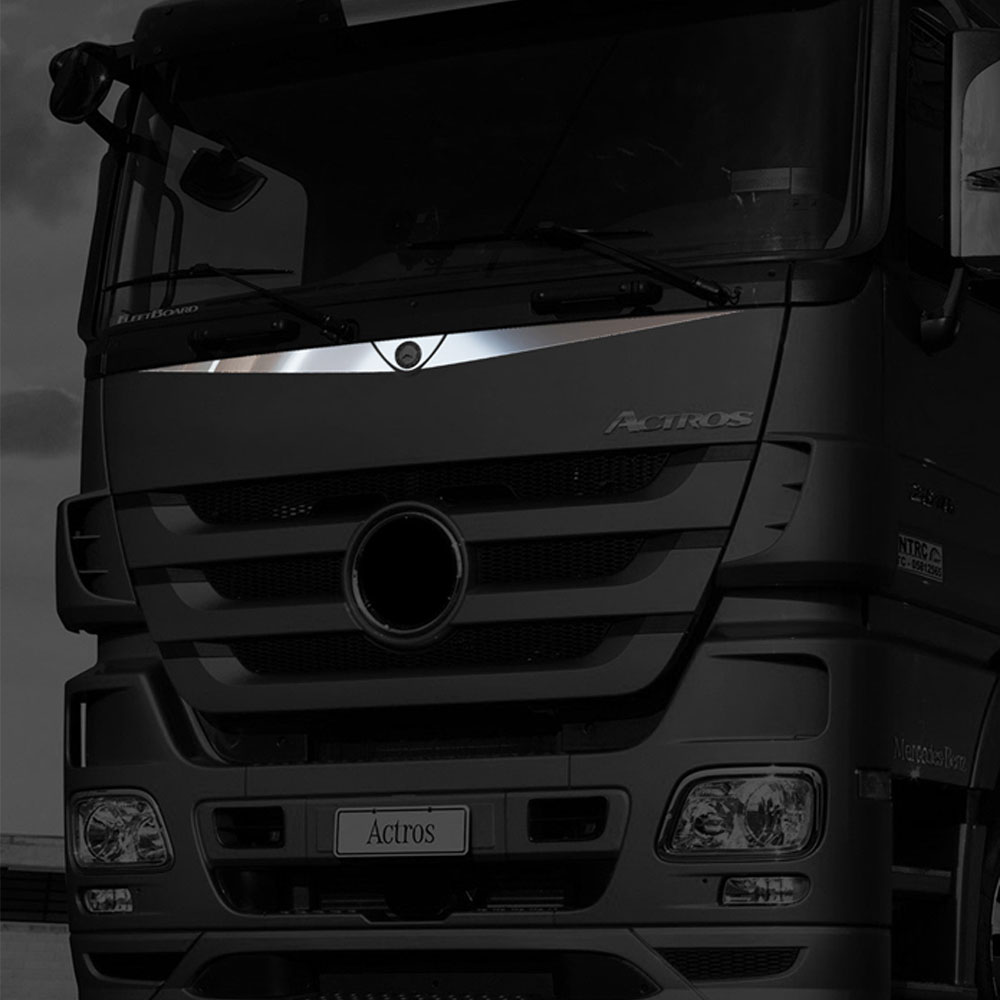 FME155 MERCEDES-BENZ FOR FRAME OF LOGO 3 PCS CHROME ACTROS MP4/MP5