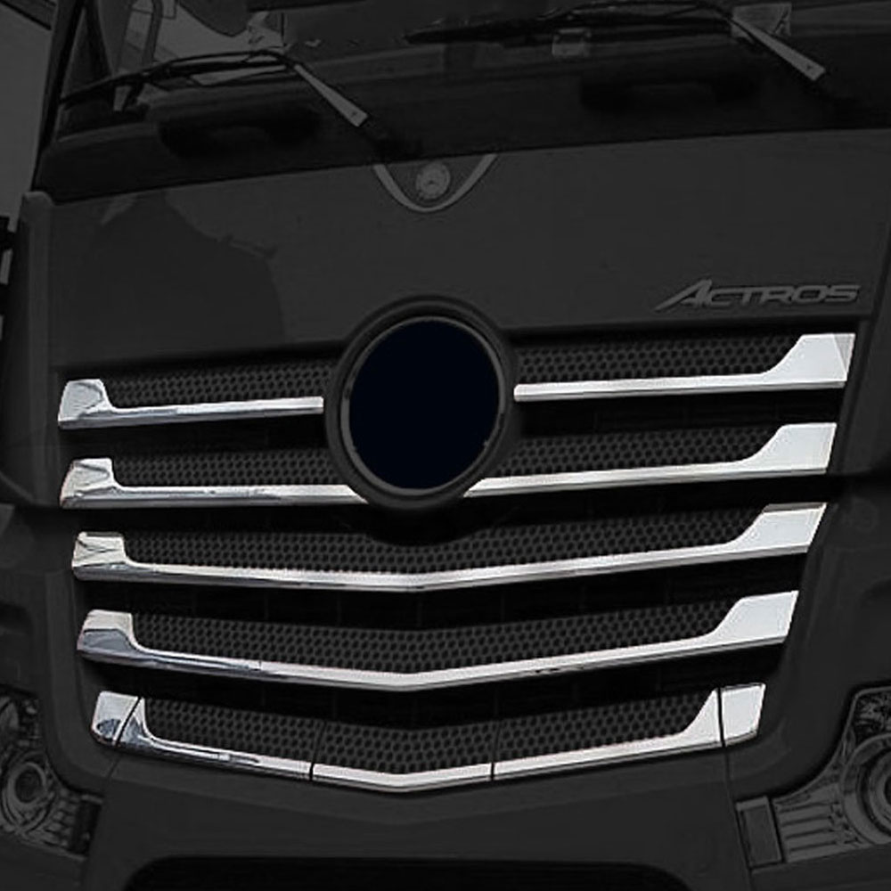 FME182 MERCEDES-BENZ FOR GRILL CHROME WIDE (PRESSED) ACTROS MP4/MP5
