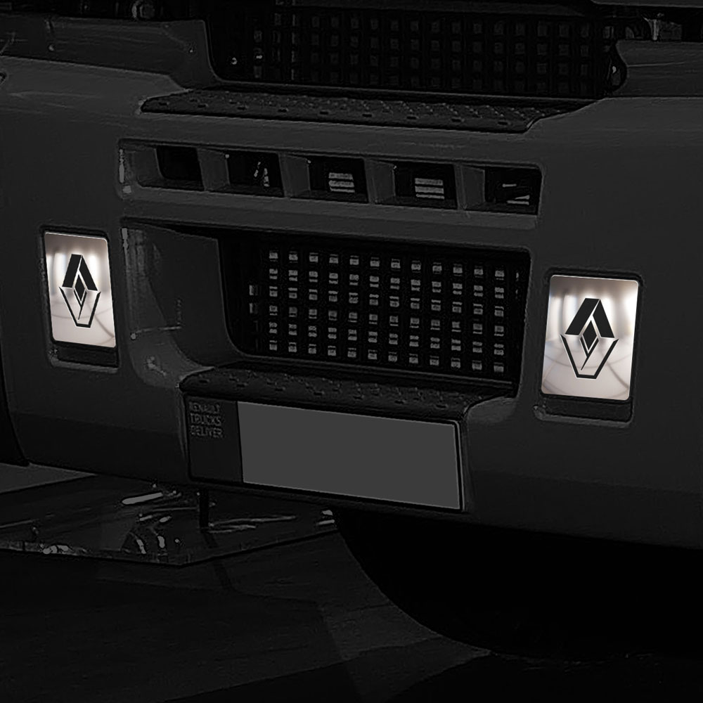FRE110 RENAULT İÇİN MIDDLE OF BUMPER COVER CHROME PREMIUM MODELS