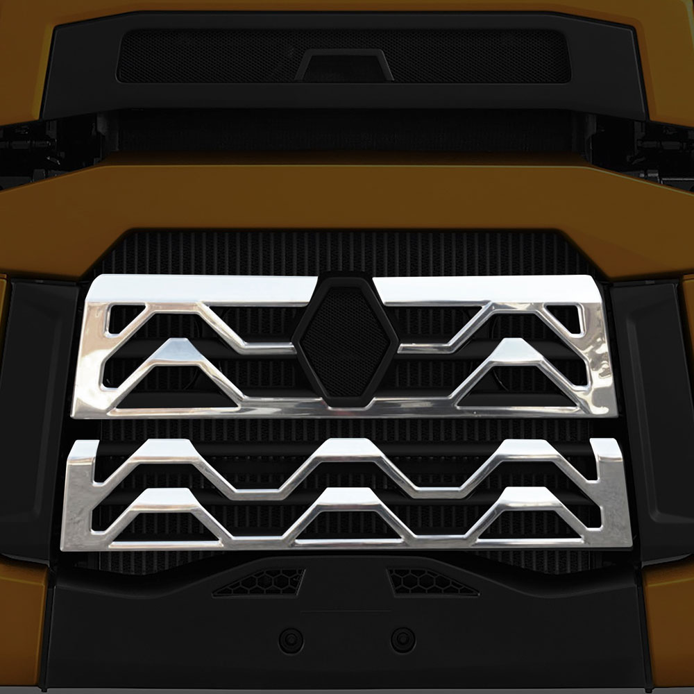 FRE112 RENAULT FOR GRILL CHROME (PRESSED) T MODELS