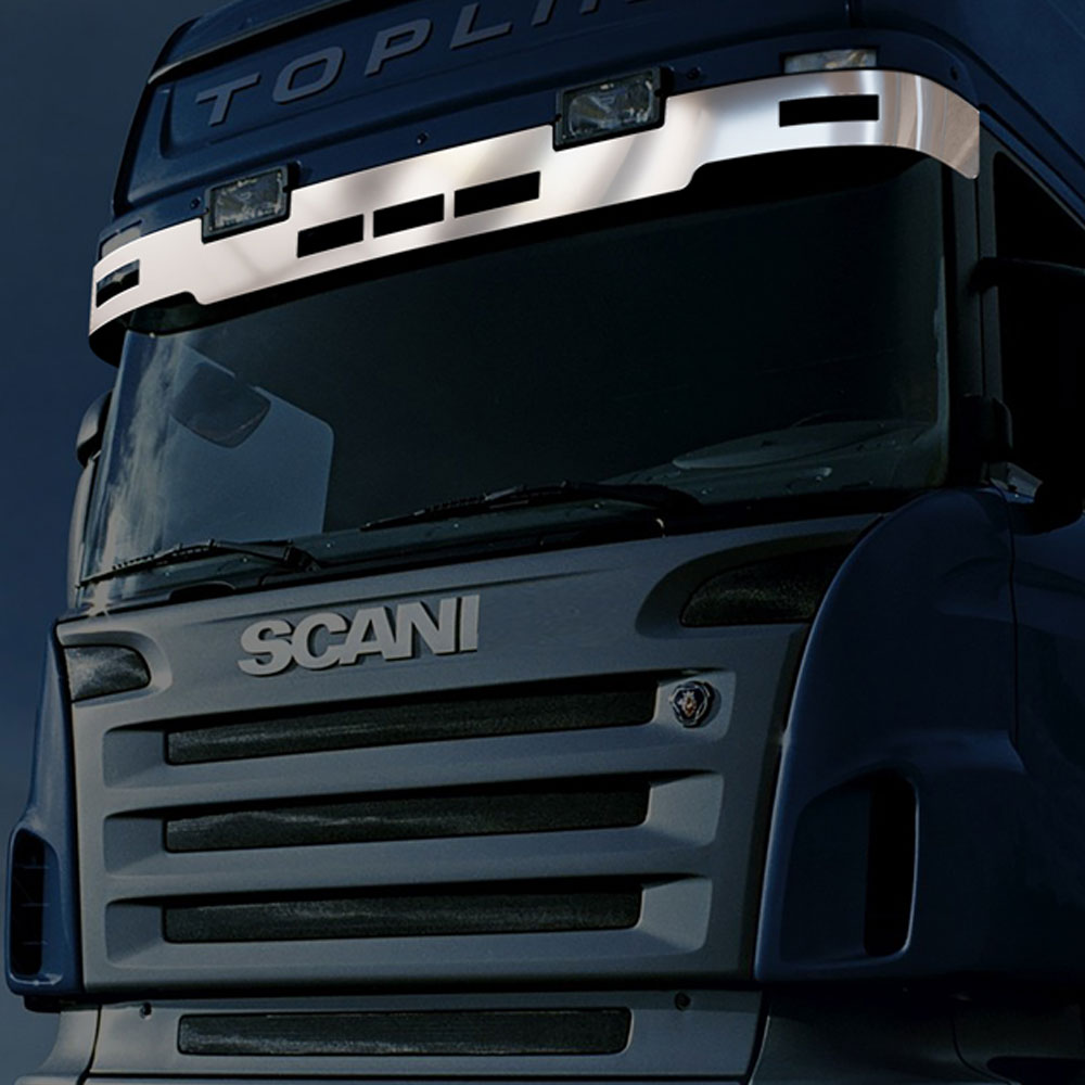 FSC104 SCANIA FOR SPECIAL SUNVISOR CHROME (HALF) STREAMLINE