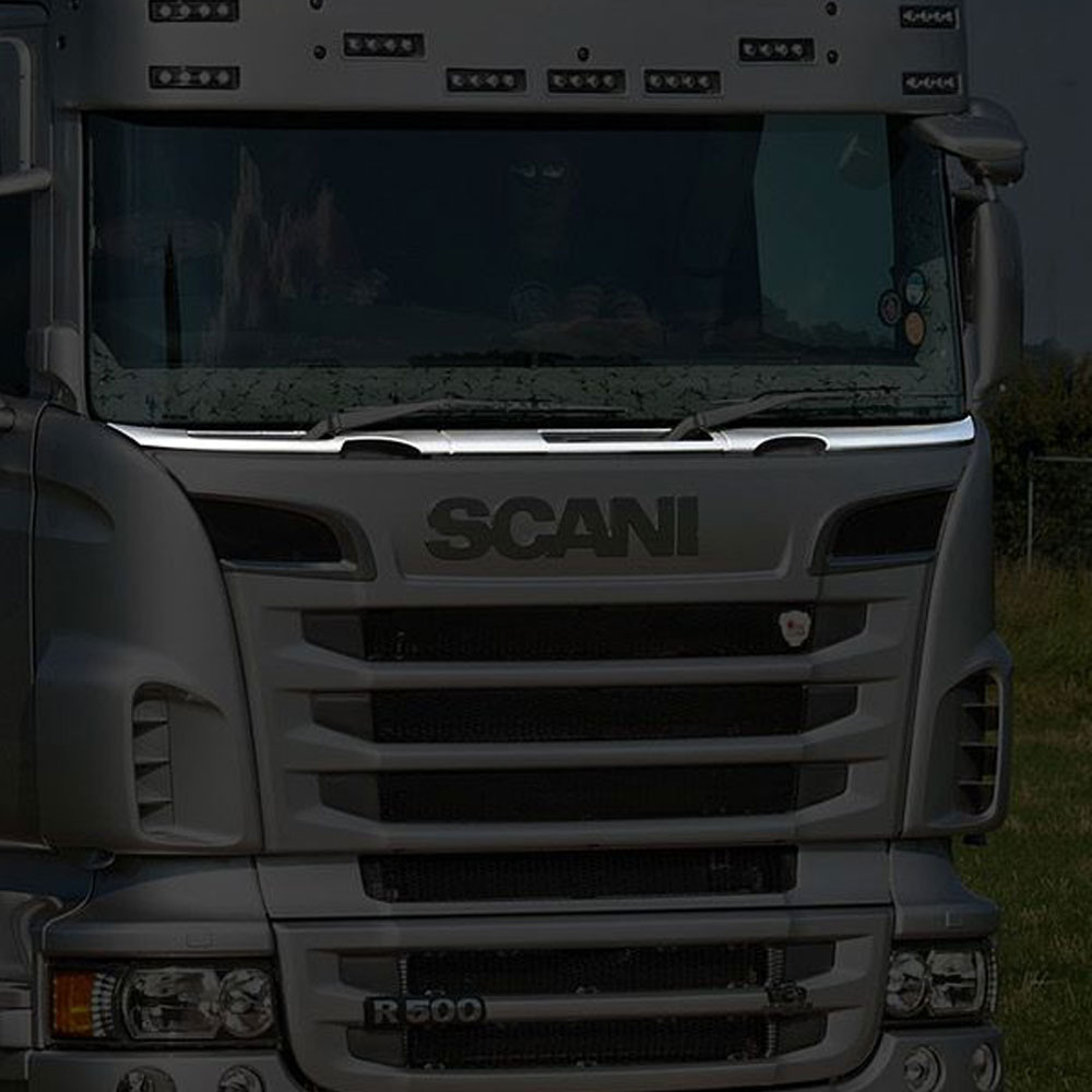 FSC110 SCANIA FOR FRONT OF WIPER CHROME 3 PCS (PRESSED) STREAMLINE